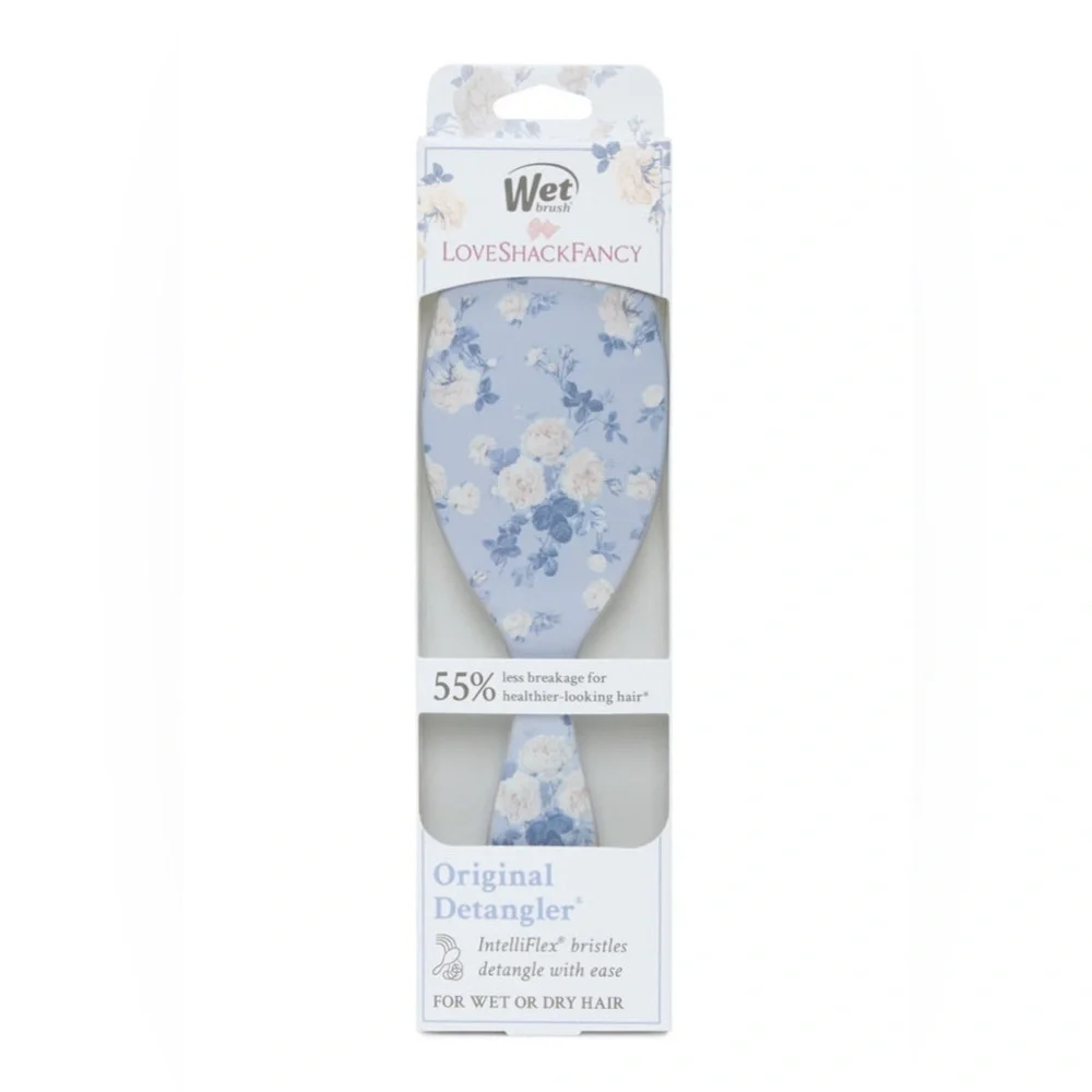 NIB LoveShackFancy X Wet Brush Original Detangler in Everblooming Rosettes.